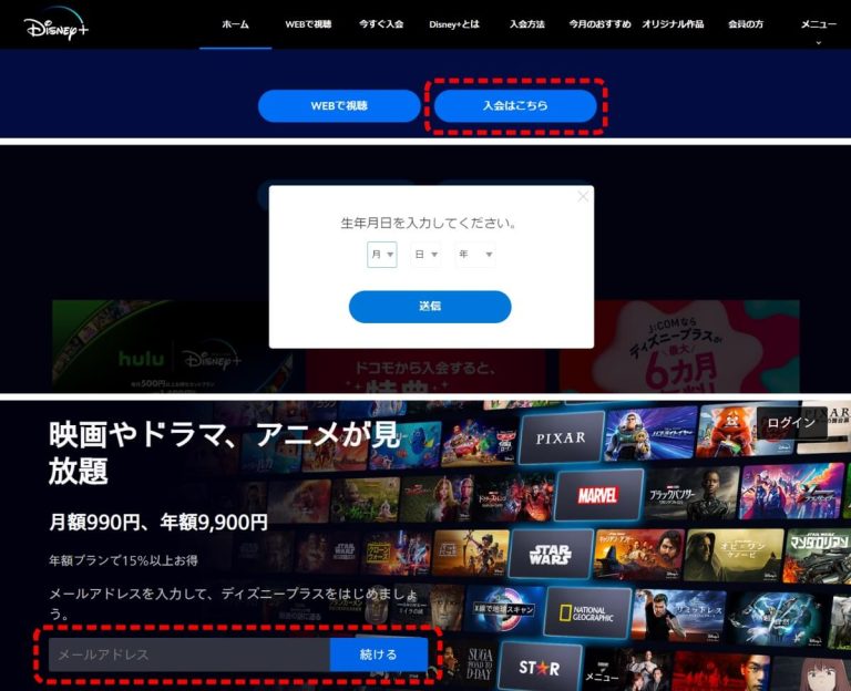 ディズニープラス＿登録方法